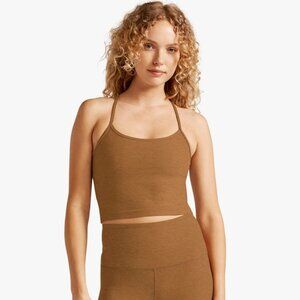 SET of Beyond Yoga Racerback Tank and 7/8 Leggings XS Toffee NWT